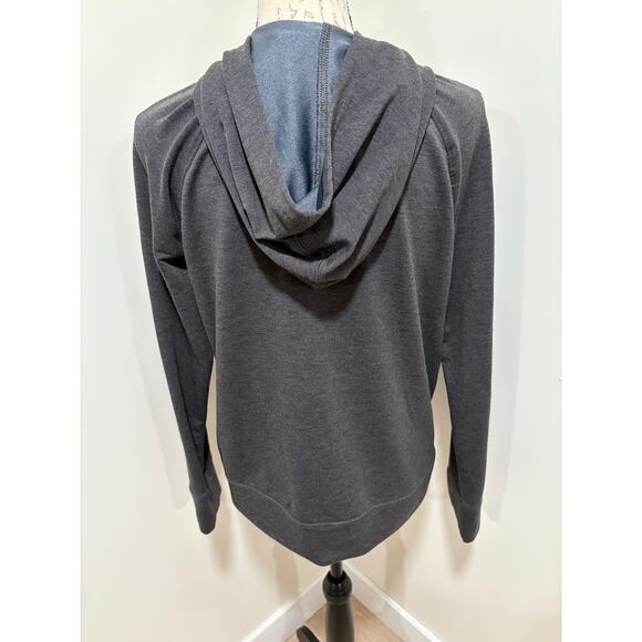 Under Armour Lightweight Dark Gray Hoodie Hot Pink Size Small Loose Fit - Picture 3 of 6